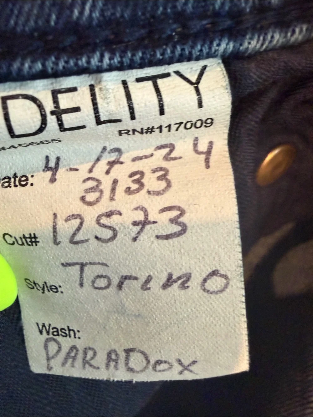 Fidelity Men's Blue Slim Straight Jeans  (sample)